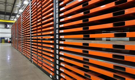 at sheet metal racks|high density sheet metal storage.